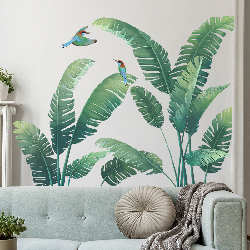 Monstera Thai Constellation - Tropical Plant Banana Leaf Vinyl Wall