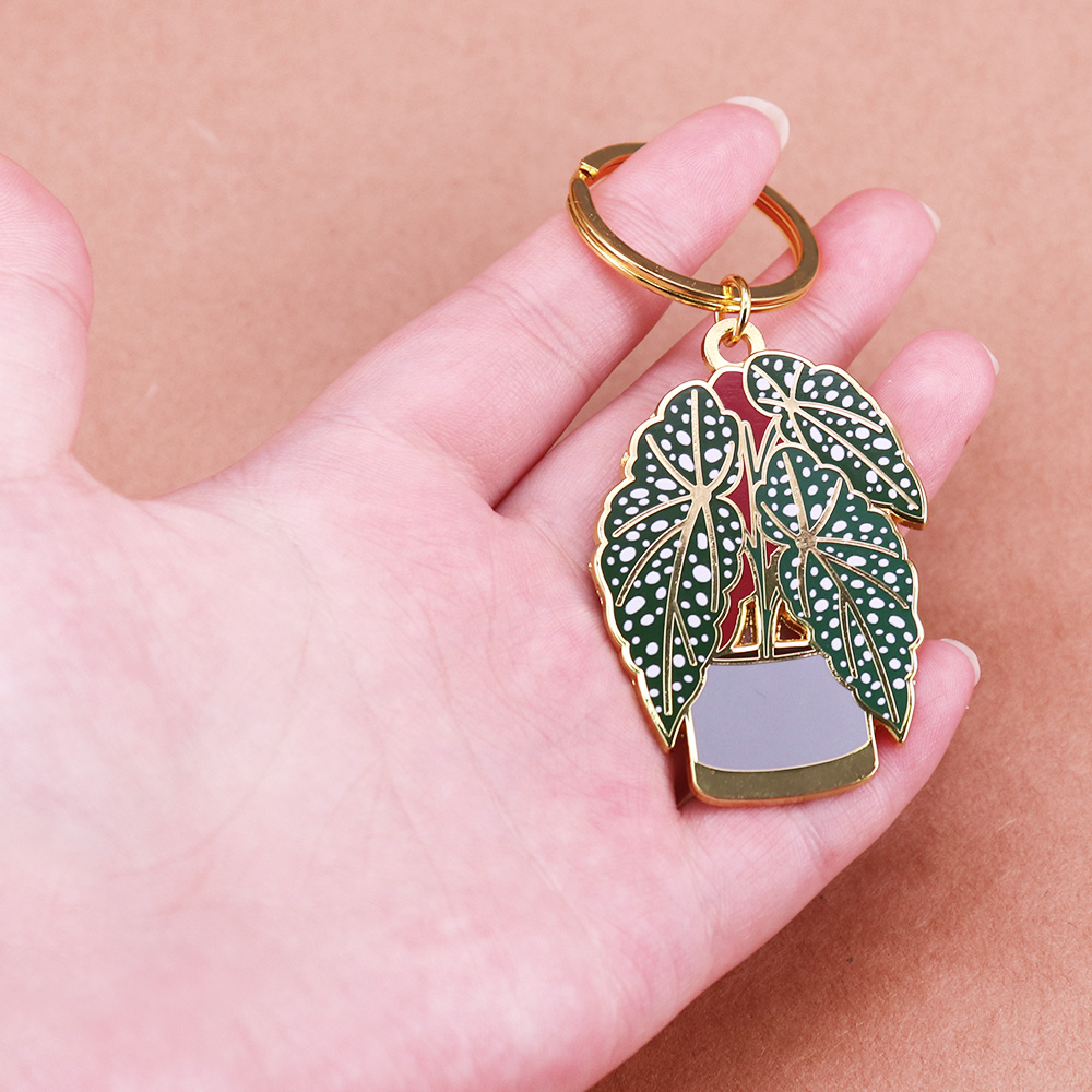 Begonia Plant KeyFob Cute Plan - Monstera Thai Constellation review and price