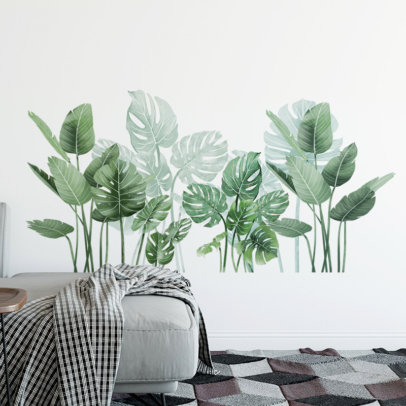 Green Leaves Decorative Vinyl  - Monstera Thai Constellation review and price