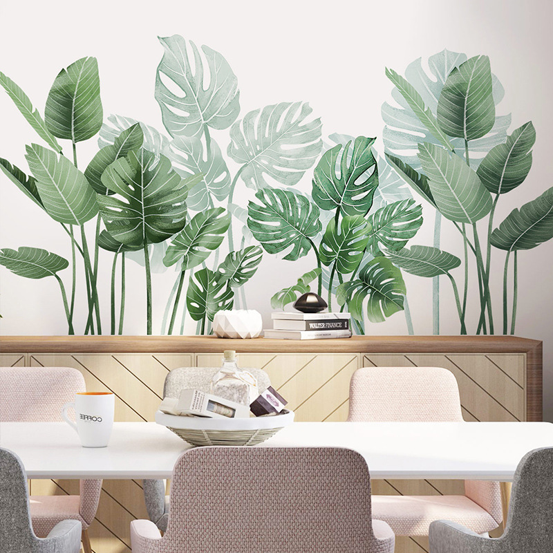 Green Leaves Decorative Vinyl  - Monstera Thai Constellation review and price