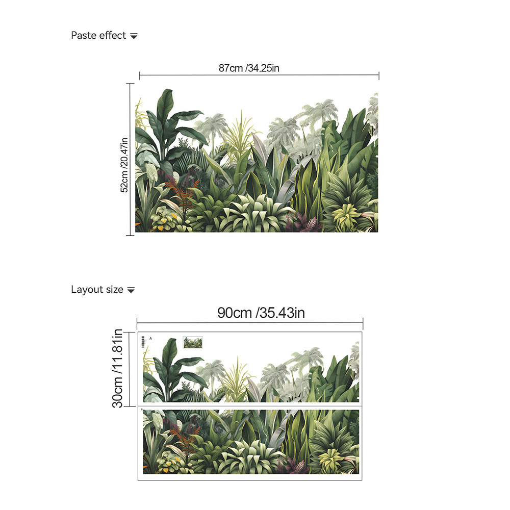 2PCS Tropical Green Plants Wal - Monstera Thai Constellation review and price