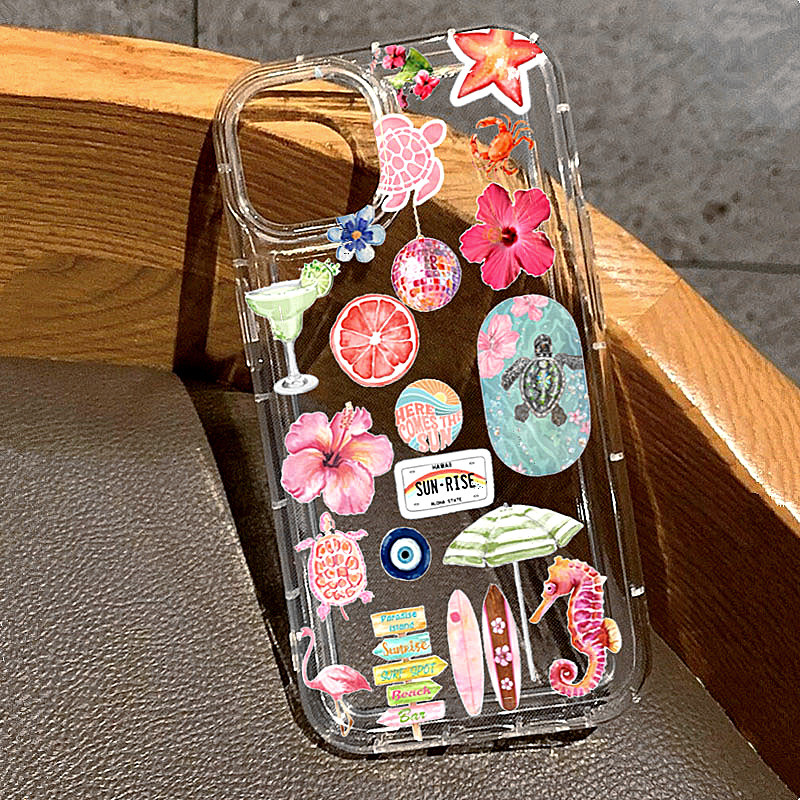 Flower Surfboard Print Clear C - Plants X review and price