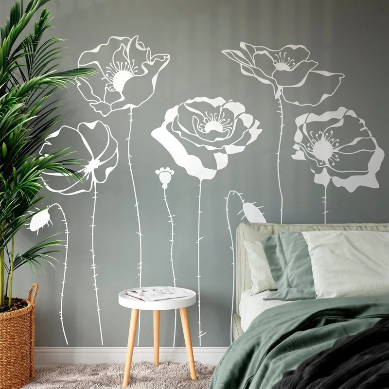 Poppys Flower Wall Decals Plan - Monstera Thai Constellation review and price